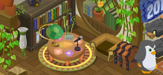 an image of a non-member default small den decorated in animal jam classic